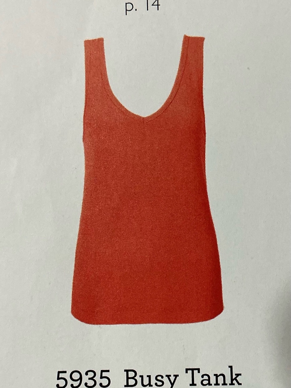 CAbi Busy Tank in Coral Red